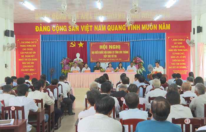 Đại biểu Quốc hội tỉnh Sóc Trăng tiếp xúc cử tri xã Thuận Hưng, huyện Mỹ Tú